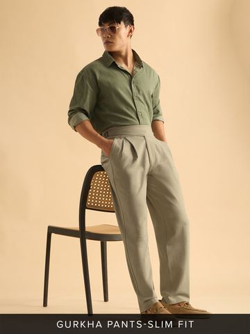 Buy Gurkha Pants: Khaki Men Super Pant Online F56
