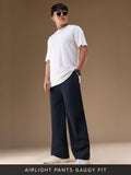 Buy Baggy-Fit Pants: Navy Blue Men Cargo Pants Online F56