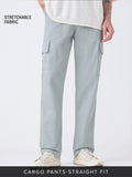 Buy Solids: Storm Grey Men Cargo Pants Online F56