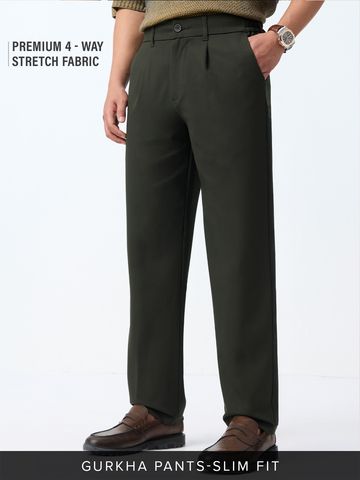 Buy All-Day Pants: Carbon Men Super Flex Pants Online F56
