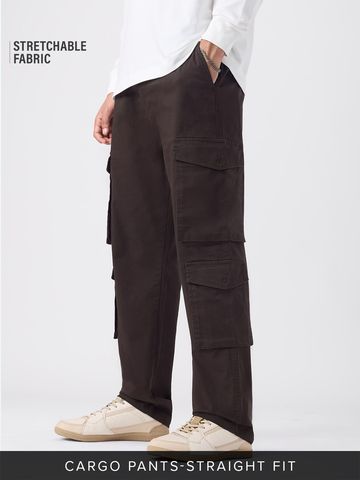Buy Cargo Pants: Espresso Men Pants Online F56