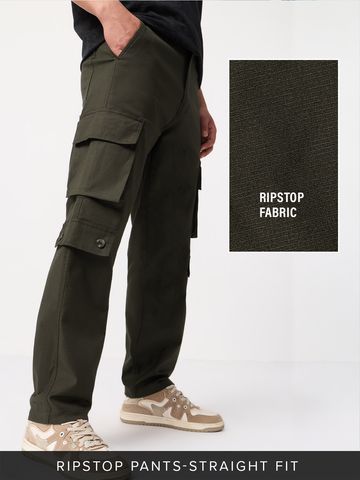 Buy Ripstop Pants: Smoky Truffle men Cargo Pant Online F56