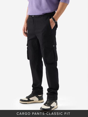 Buy TSS Originals: Classic Black Men Cargo Pants Online F56