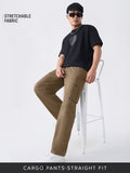 Buy Cargo Pants: Latte Dust Men Cargo Pants Online F56