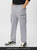 Buy Solids: Stone Grey Men Cargo Pants Online F56
