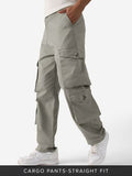 Buy Solids: Dark Grey Men Cargo Pants Online F56