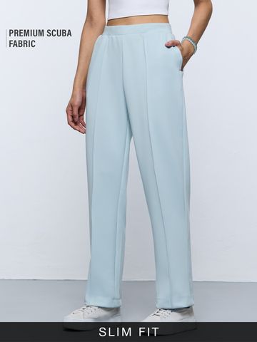 Buy Premium Scuba Joggers: Sky Blue Women Joggers Online JB65