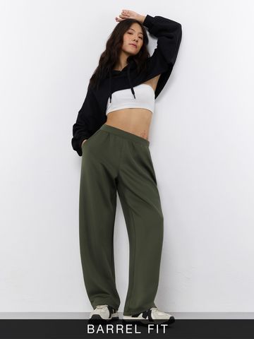 Buy Premium Scuba Jogg: Classic Sage Women Flared Joggers Online JB65