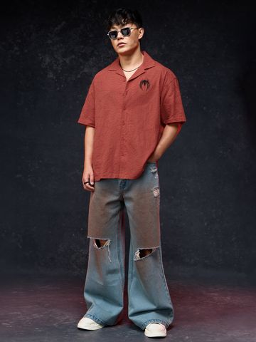 Buy Spider-Man: Webbed Wonder Men Oversized Shirts Online C76