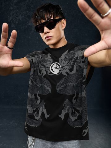 Buy Mortal Kombat: Fatality Men Oversized T-Shirts Online OS23