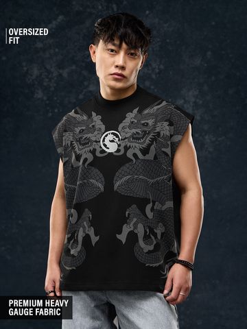 Buy Mortal Kombat: Fatality Men Oversized T-Shirts Online OS23