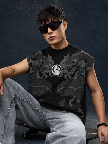Buy Mortal Kombat: Fatality Men Oversized T-Shirts Online OS23