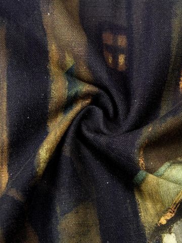 Buy Cotton-Linen Shirt: Alleyway Men Oversized Shirts Online C76