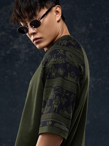 Buy Oversized T-Shirt: Knarrs Men Super Oversized T-Shirt Online OS23