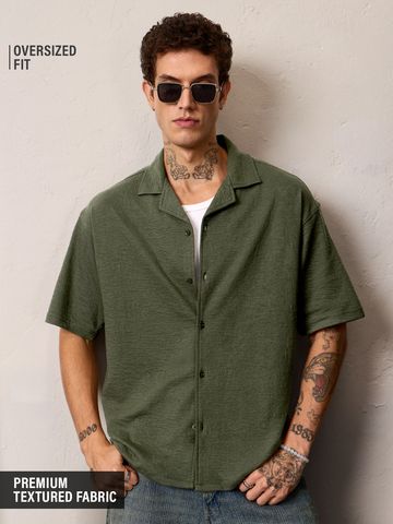 Buy Oversized Shirt: Thyme Men Oversize Shirt Online C76