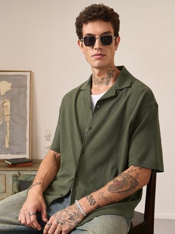 Buy Oversized Shirt: Thyme Men Oversize Shirt Online C76