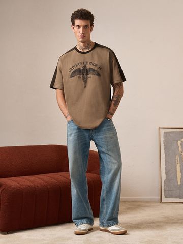 Buy Harry Potter: Hogwarts School Men Oversized T-Shirts Online OS23