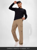 Buy Solids: Dark Beige Men Cargo Pants Online F56