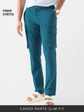 Buy Solids: Steel Blue Men Cargo Pants Online F56