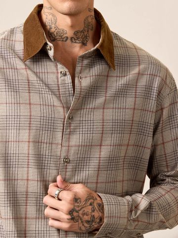 Buy Oversized Shirt: Edge Men Oversized Shirt Online C76