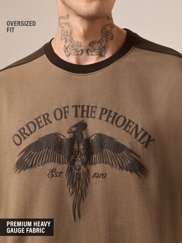 Buy Harry Potter: Hogwarts School Men Oversized T-Shirts Online OS23