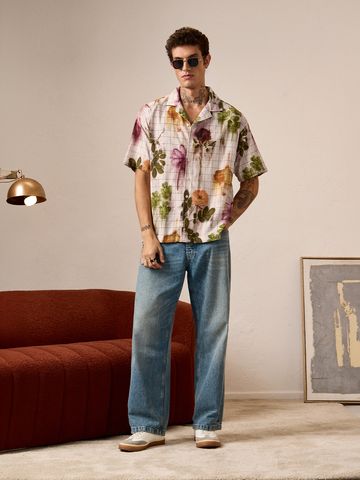 Buy Oversized Shirt: Floral Men Oversized Shirts Online C76