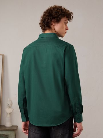 Buy Solids: Green Grove Men Solid Shirt Online C76