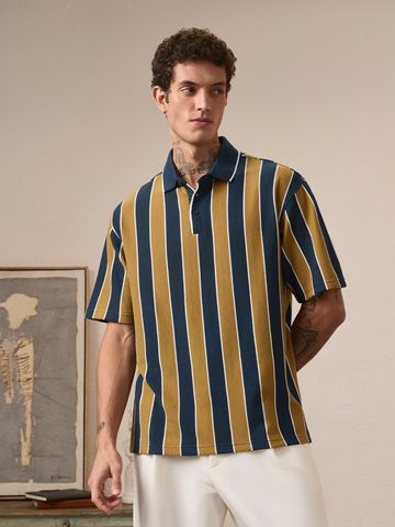 Buy Oversized Polo: Coastal Vibe Men Oversized Polo Online P09