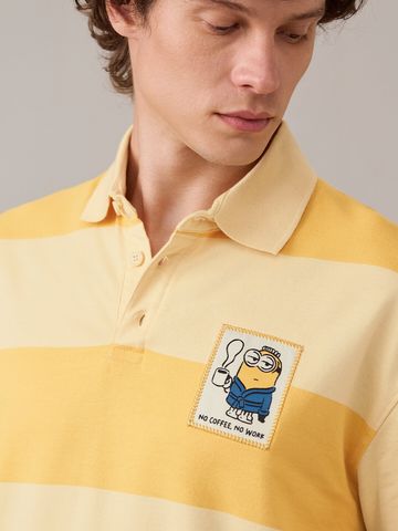 Buy Minions: No Work Men Oversized Polo Online OS23