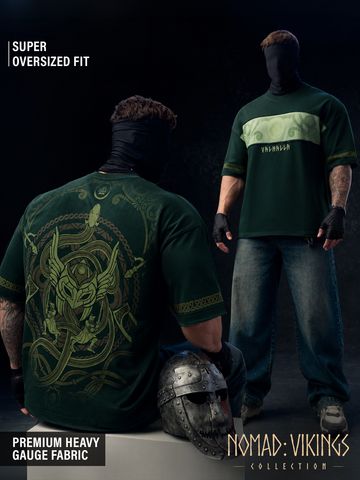 Buy Oversized T-Shirt: Valhalla Men Super Oversized T-Shirt Online OS23