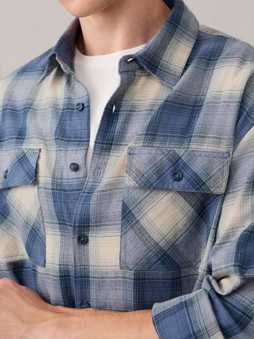 Buy Plaid Shirt: Skyfall Men Utility Shirt Online C76