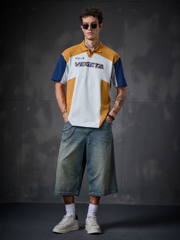 Buy Dragon Ball Z: Vegeta Men Oversized Polos Online P09