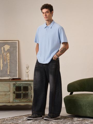 Buy Oversized Polo: Mystique Men Oversized Polo Online P09