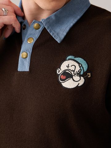 Buy Popeye: The Sailor Men Oversized Polos Online P09