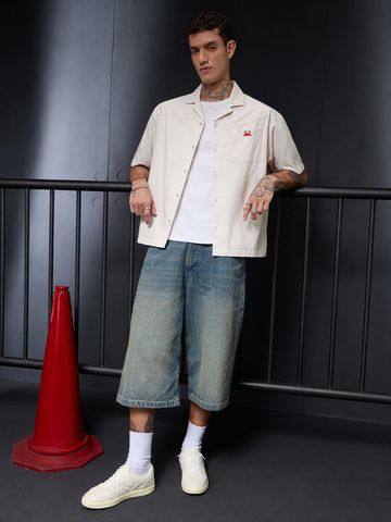 Buy Oversized Shirt: Crab Men Oversized Shirts Online C76