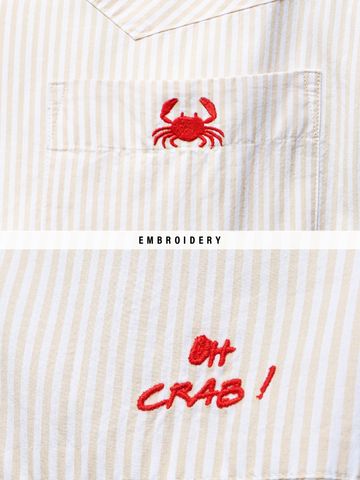 Buy Oversized Shirt: Crab Men Oversized Shirts Online C76