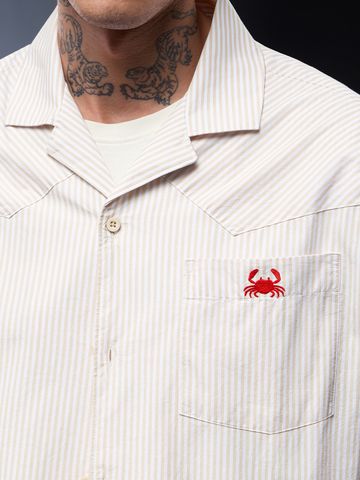 Buy Oversized Shirt: Crab Men Oversized Shirts Online C76