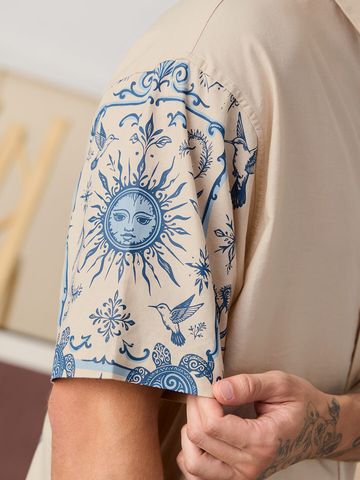 Buy Oversized Shirt: Nature's Tattoo Men Online C76
