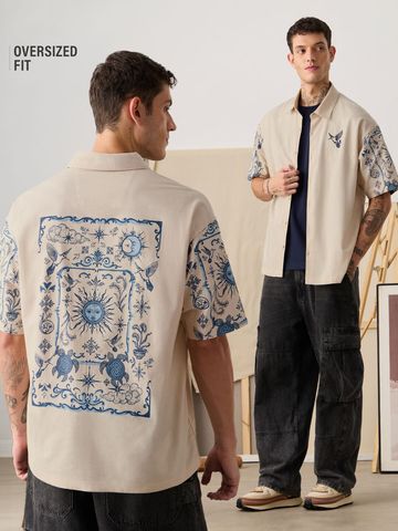 Buy Oversized Shirt: Nature's Tattoo Men Online C76