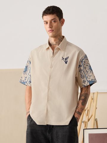 Buy Oversized Shirt: Nature's Tattoo Men Online C76
