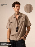 Buy Textured Shirt: Desert Men Oversized Shirts Online C76