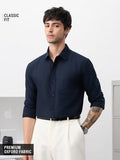 Buy Oxford Shirt: Indigo Men Shirts Online C76