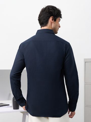 Buy Oxford Shirt: Indigo Men Shirts Online C76