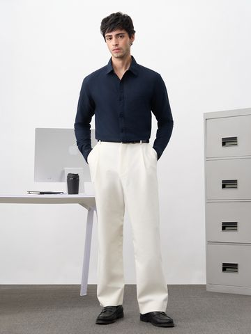 Buy Oxford Shirt: Indigo Men Shirts Online C76