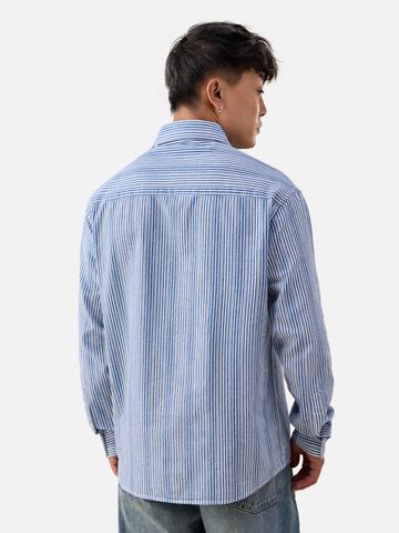 Buy Striped Shirt: Sky High Men Utility Shirts Online C76