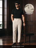 Buy Straight-Fit Pants: Brown Stripes Men Pants Online F56