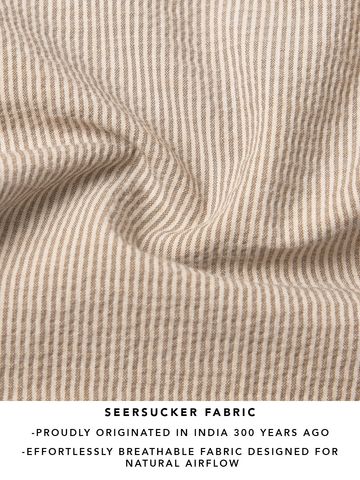Buy Straight-Fit Pants: Brown Stripes Men Pants Online F56