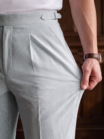 Buy Straight-Fit Pants: Mocha Brown Men Pants Online F56