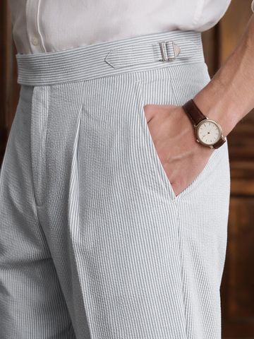 Buy Straight-Fit Pants: Mocha Brown Men Pants Online F56