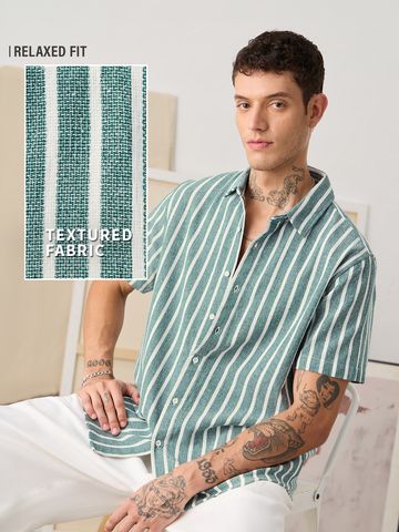 Buy TSS Originals: Greenfield Men Textured Shirts Online C76